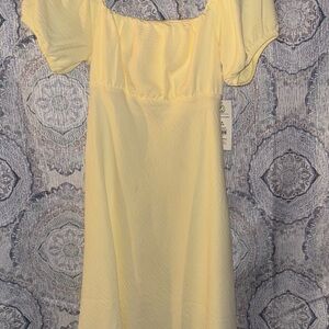 Elegant Yellow Dress